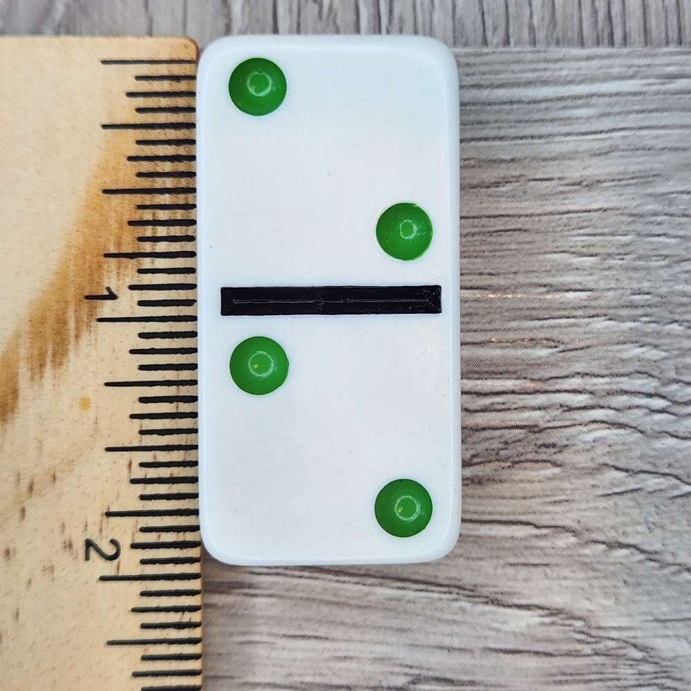 2:2 Replacement Dominoes Large Dot Shiny Color 2 X 1 X 5/8th
